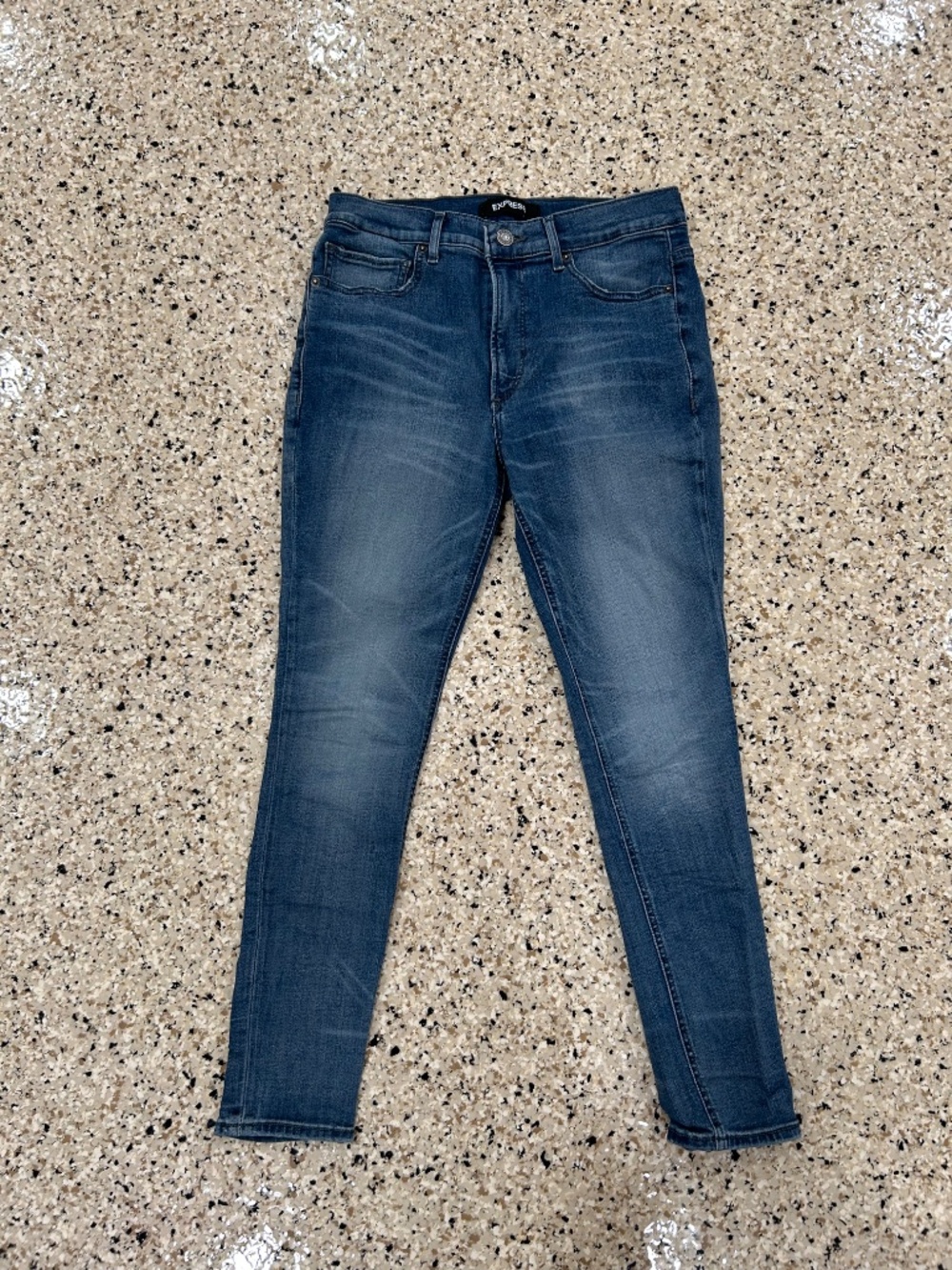 Express High Rise Denim Perfect Stretch + Jeans - Picture 3 of 5